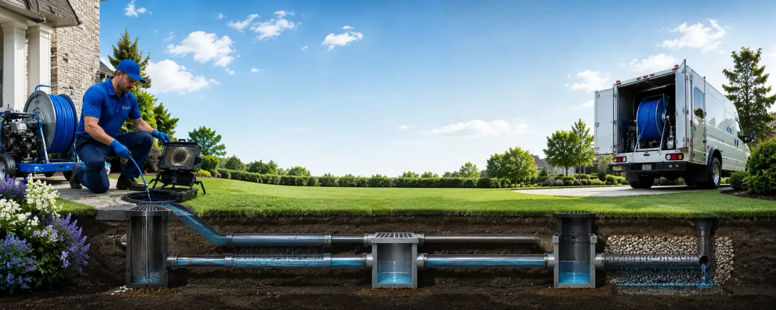 Outdoor drain cleaning information for Alexandria, IN